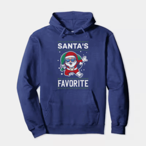 Santa’s Favorite – Cute Christmas Cartoon for Holiday Cheer Hoodie