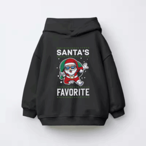 Santa’s Favorite – Cute Christmas Cartoon for Holiday Cheer Kids Hoodie