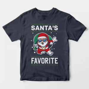 Men’s Santa’s Favorite – Cute Christmas Cartoon for Holiday Cheer Unisex T-Shirt