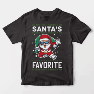 Men’s Santa’s Favorite – Cute Christmas Cartoon for Holiday Cheer Unisex T-Shirt