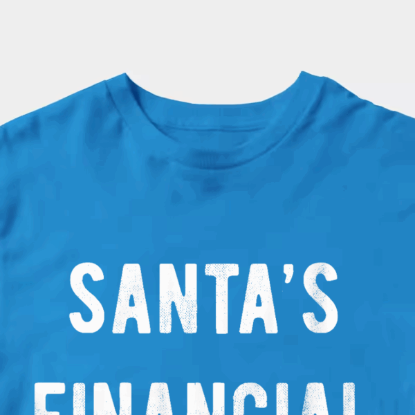 Men’s Santa’s Financial Backer – Funny Holiday Season Christmas Unisex T-Shirt