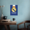 Santiago Bernabeu Real Madrid Blue Spirit Poster