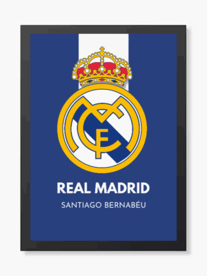 Santiago Bernabeu Real Madrid Blue Spirit Poster