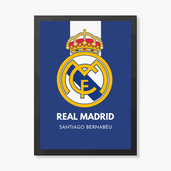 Santiago Bernabeu Real Madrid Blue Spirit Poster