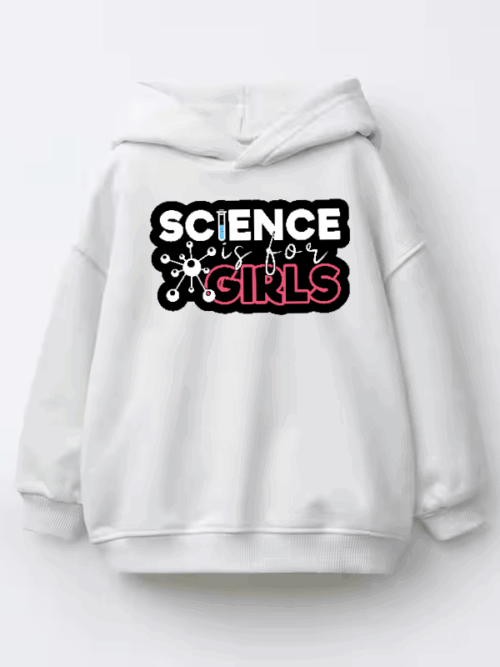 Science Girl Future in Progress Kids Hoodie