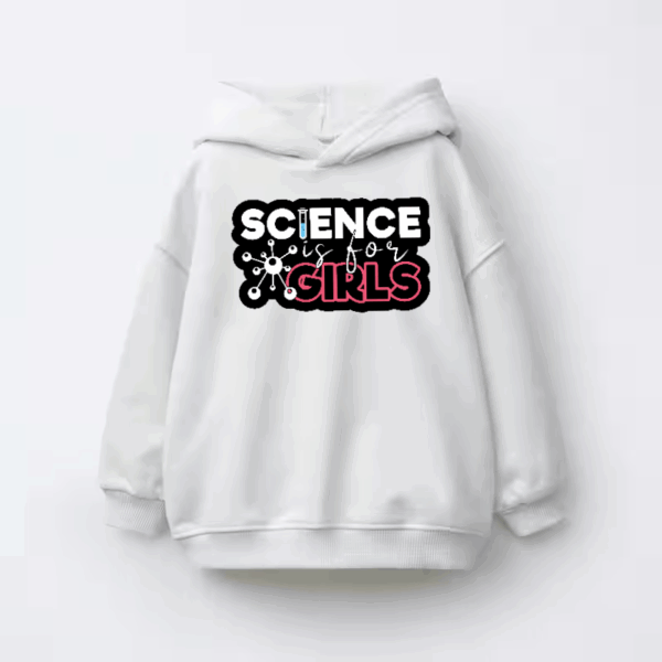 Science Girl Future in Progress Kids Hoodie