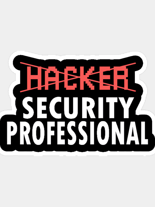 Security Pro Not Your Average Hacker Sticker