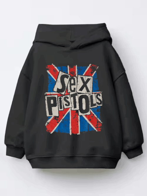 Sex Pistols Punk Chaos Kids Hoodie