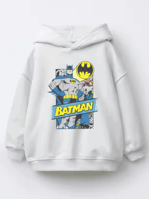 Shadow of Justice Retro Batman Kids Hoodie