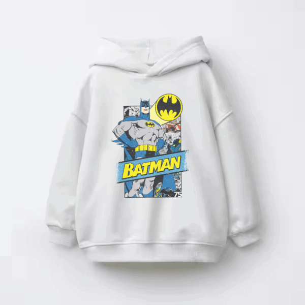 Shadow of Justice Retro Batman Kids Hoodie