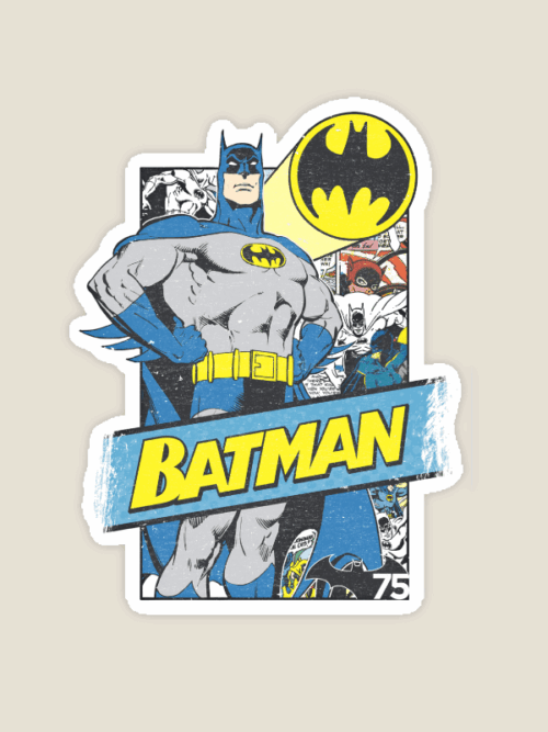 Shadow of Justice Retro Batman Sticker
