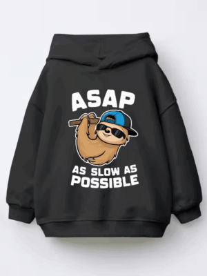 Sloth Mode As Slow As Possible Kids Hoodie