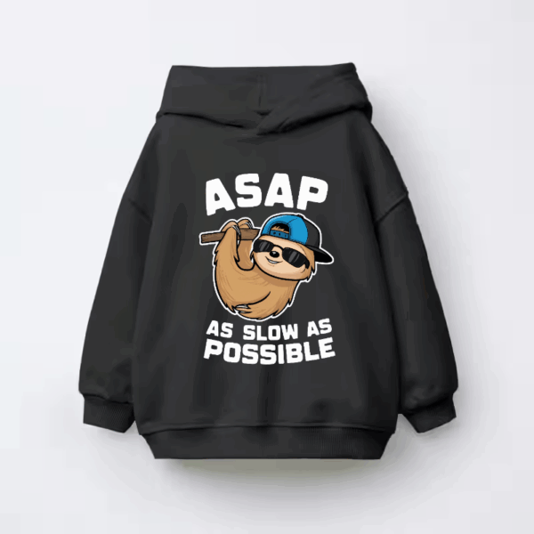 Sloth Mode As Slow As Possible Kids Hoodie