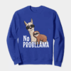 Sloth Riding Llama Funny No ProbLLama Chill Crewneck Sweatshirt