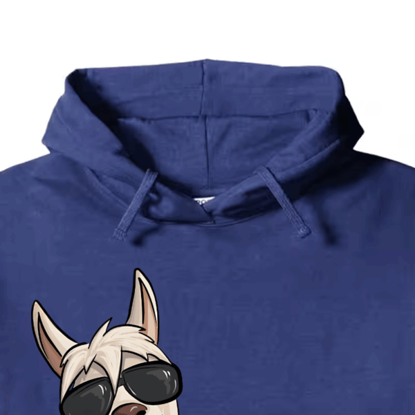 Sloth Riding Llama Funny No ProbLLama Chill Hoodie