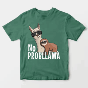 Sloth Riding Llama Funny No ProbLLama Chill Unisex T-Shirt