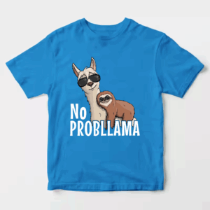 Sloth Riding Llama Funny No ProbLLama Chill Unisex T-Shirt