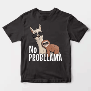 Sloth Riding Llama Funny No ProbLLama Chill Unisex T-Shirt