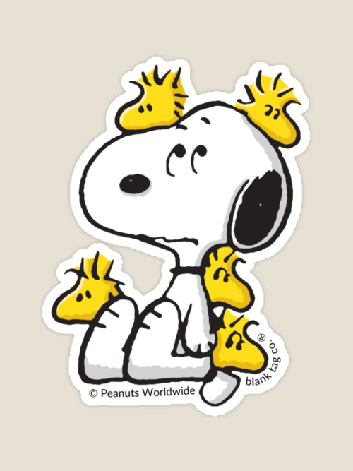 Snoopy & The Woodstock Swarm Peanuts Sticker
