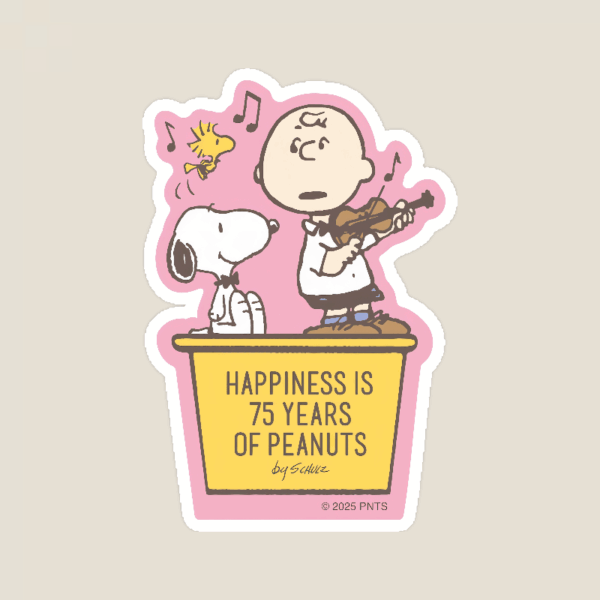 Snoopy and Charlie Brown Celebrating Happiness Peanuts Sticker Snoopy and Charlie Brown Celebrating Happiness Peanuts Sticker