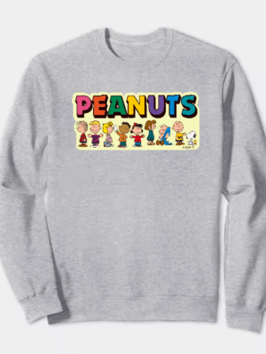 Snoopy and Peanuts Gang Together Crewneck Sweatshirt