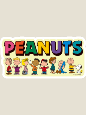 Snoopy and Peanuts Gang Together Sticker