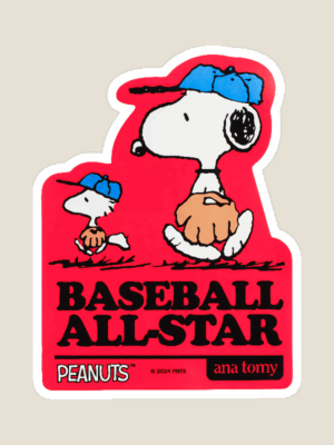 Snoopy Baseball Legend Sticker