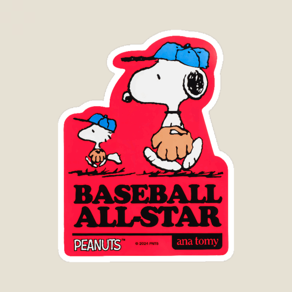 Snoopy Baseball Legend Sticker Snoopy Baseball Legend Sticker