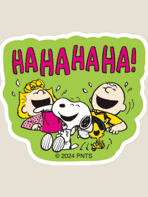 Snoopy Chuckles and Giggles Crew Peanuts Sticker