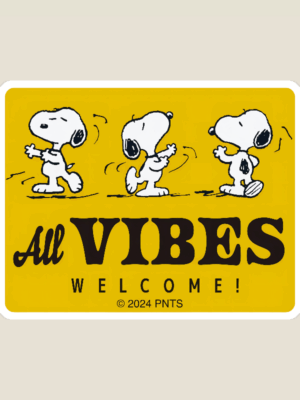 Snoopy Good Energy Zone Sticker