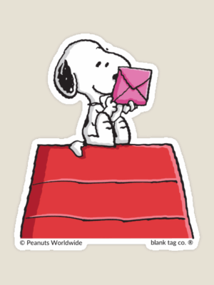 Snoopy Mail Moments Peanuts Sticker