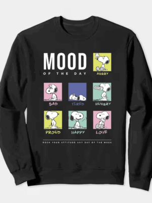 Snoopy Mood of the Day Peanuts Crewneck Sweatshirt