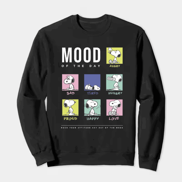 Snoopy Mood of the Day Peanuts Crewneck Sweatshirt