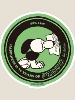 Snoopy Newspaper Delivery Peanuts Sticker