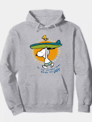 Snoopy Summer Surf Peanuts Beach Kids Hoodie