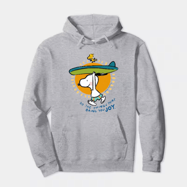 Snoopy Summer Surf Peanuts Beach Kids Hoodie