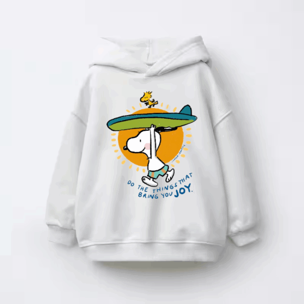 Snoopy Summer Surf Peanuts Beach Kids Hoodie
