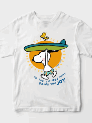 Snoopy Summer Surf Peanuts Beach Unisex T-Shirt