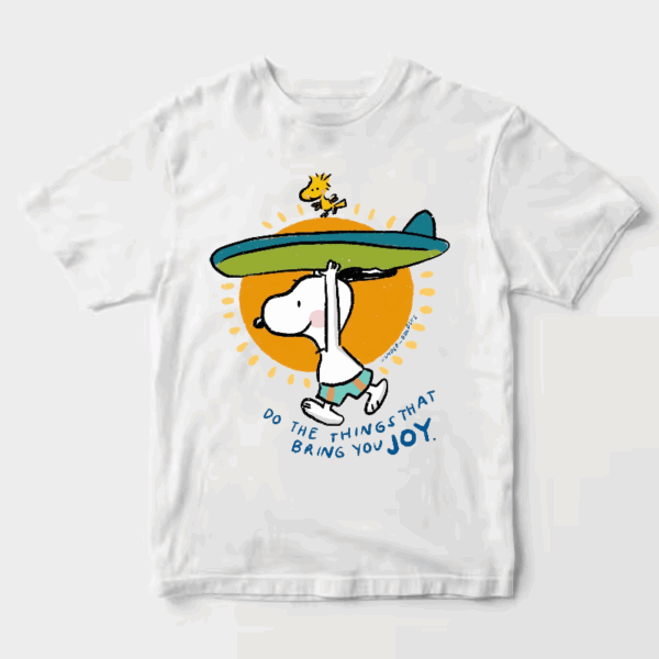 Snoopy Summer Surf Peanuts Beach Unisex T-Shirt