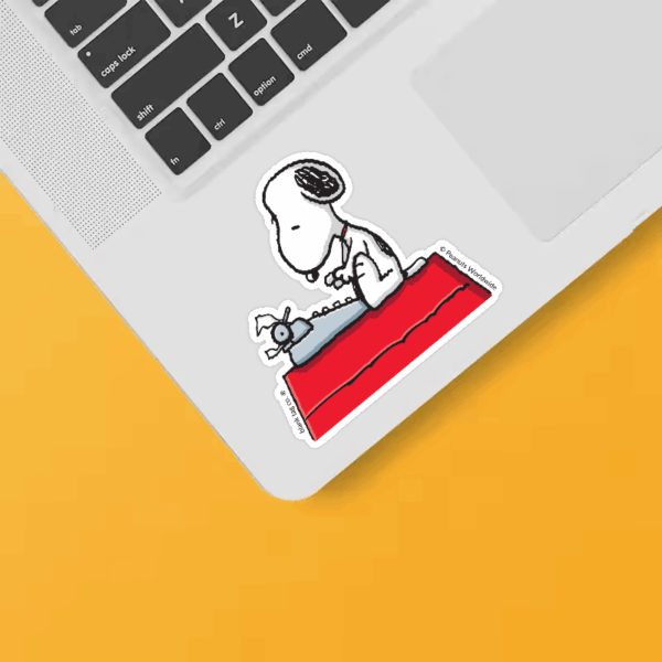 Snoopy the Writer Peanuts Sticker Snoopy the Writer Peanuts Sticker