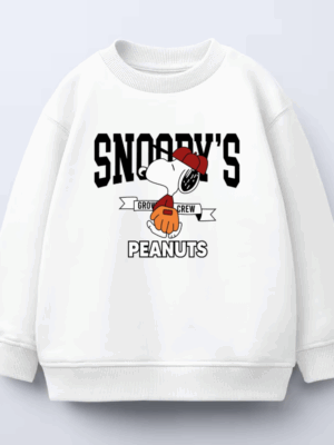 Snoopy’s Peanuts Baseball Crewneck Sweatshirt