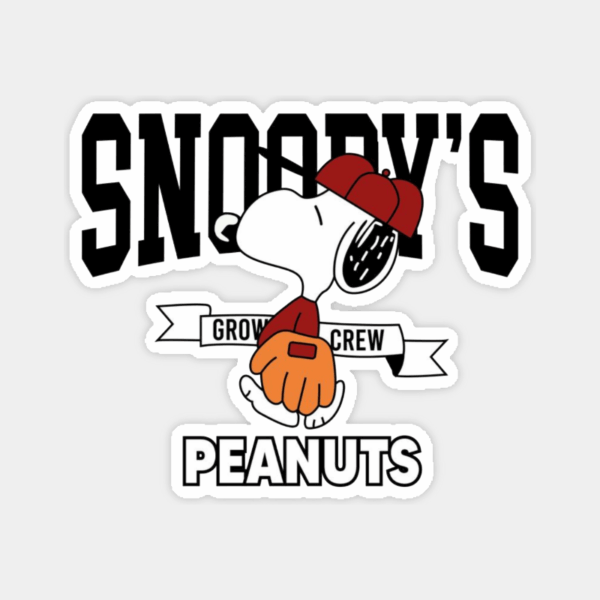 Snoopy’s Peanuts Baseball Sticker