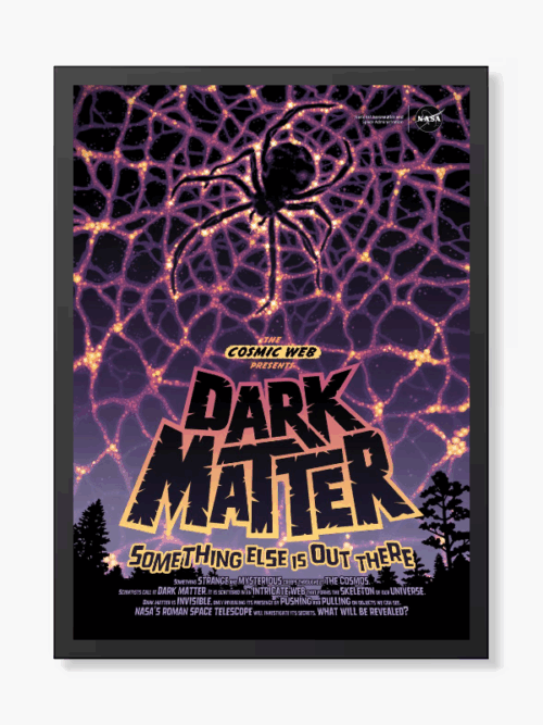 Something Is Out There Dark Matter Universe Poster