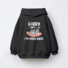 Sorry I Cant I Am Very Busy Kids Hoodie