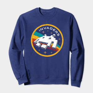 Space Invaders Classic Retro Arcade Gaming Crewneck Sweatshirt