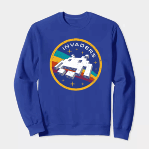 Space Invaders Classic Retro Arcade Gaming Crewneck Sweatshirt