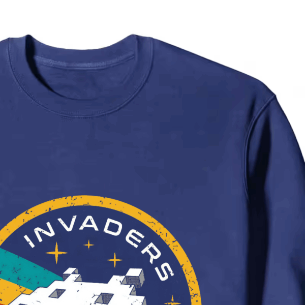 Space Invaders Classic Retro Arcade Gaming Crewneck Sweatshirt