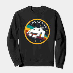 Space Invaders Classic Retro Arcade Gaming Crewneck Sweatshirt