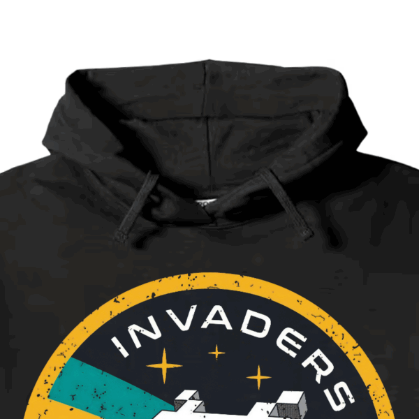 Space Invaders Classic Retro Arcade Gaming Hoodie