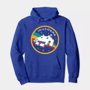 Space Invaders Classic Retro Arcade Gaming Hoodie